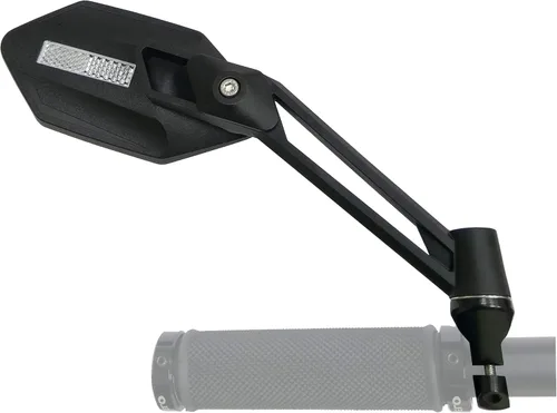 Miniatura 2 de Nuevo lente de vidrio resistente a los arañazos, espejo de bicicleta para manubrio, espejo retrovisor ajustable y seguro, espejo de bicicleta