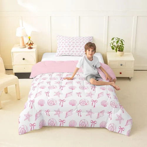 Miniatura 11 de Manfei Go Fishing Juego de edredón tamaño King para niños, juego de ropa de cama con diseño geométrico de peces de bass y rombos, decoración