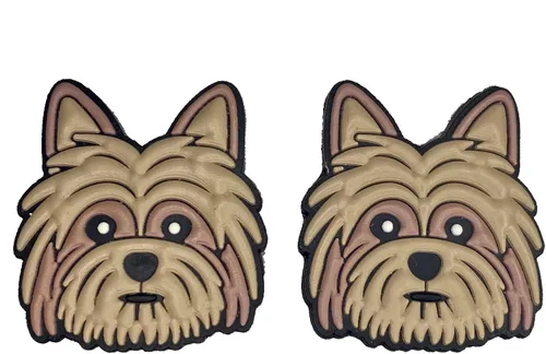 Miniatura 3 de Damorr Dog Croc Charms German Shepherd Yorkshire Yorkie Compatible with Croc Clogs (2 pack)