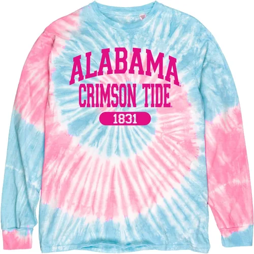 Miniatura 2 de Blue 84 Camiseta de manga larga con licencia oficial de la NCAA para mujer, teñido anudado