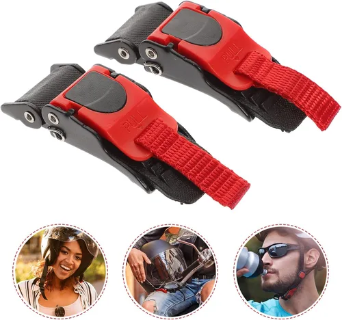 Miniatura 8 de iplusmile Kit de hebilla de correa de barbilla de liberación rápida para casco de motocicleta, reemplazo de hebilla de casco de metal para ajuste