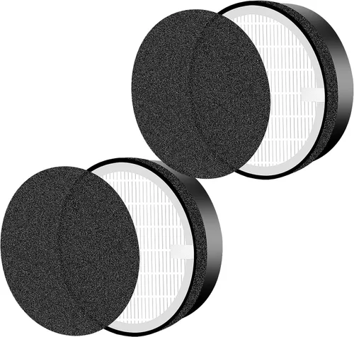 Miniatura 7 de Filtros de repuesto para LEVOIT LV-H132, compatibles con prefiltro de nailon 3 en 1 Laukowind LV-H132, filtros reales de carbón activado de alta