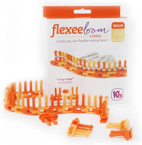 Miniatura 6 de Authentic Knitting Board Flexee Telar Enlaces Bitty, Calibre Fino, para Hilo Extra Fino, 72 Enlaces, 148 Clavijas
