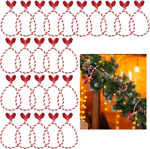 Miniatura 8 de 25 lazos de guirnalda para el día de San Valentín, flexibles, decorativos, reutilizables, anudados, para envolver regalos de Navidad