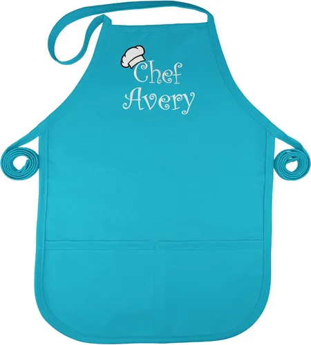 Miniatura 8 de Personalized Kids Apron Kid or Toddler Apron Sizes Choice of Color and Thread