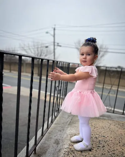 Miniatura 4 de Stelle Leotardos negros de ballet para niñas, trajes de gimnasia de manga corta con volantes (bebéniña pequeñaniño grande)