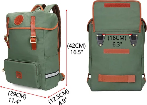Miniatura 3 de TOURBON - Alforjas de bicicleta 2 en 1 que se convierten en mochila 15L Bicicleta Asiento Trasero Bolsa de Tronco de Almacenamiento de Equipaje