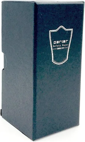 Miniatura 2 de Parker Pure Badger Brocha de afeitar con soporte, mango negro y cromado, nudo de 0.866 in, espuma rica para jabón y crema, cepillo de afeitar húmedo