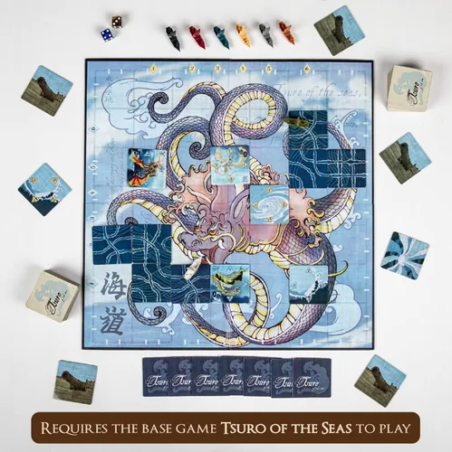 Miniatura 6 de Tsuro of The Seas - Juego de mesa de estrategia de construcción de caminos con monstruos marinos Aventura de colocación de azulejos para 2 a 8