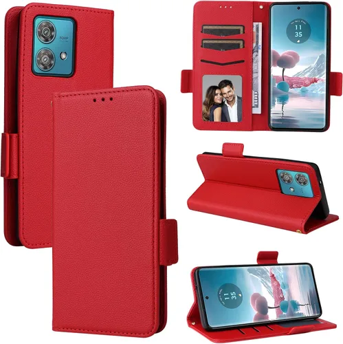 Miniatura 77 de Funda de piel sintética compatible con Motorola Moto E22 4G, funda de piel sintética compatible con Motorola Moto E22i 4G, color negro