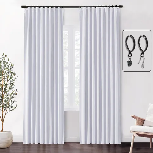 Miniatura 38 de SHINELAND Cortinas opacas cortas para ventanas de dormitorio, cortinas de baño, 45 pulgadas de largo