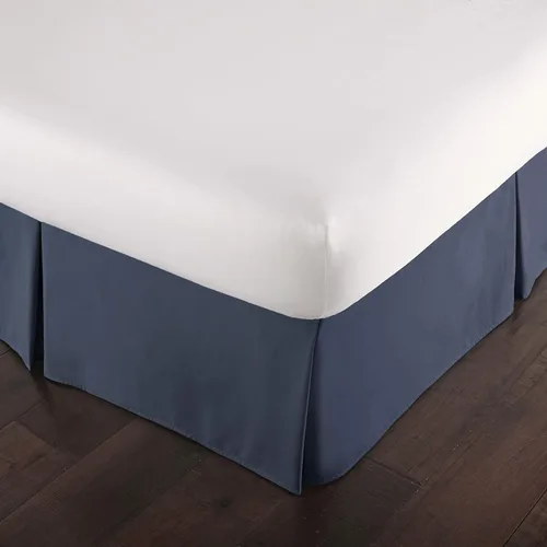 Miniatura 13 de Southshore Fine Linens VILANO Springs faldón para cama plisada, 15 pulgadas, Microfibra, Blanco brillante, gemelo