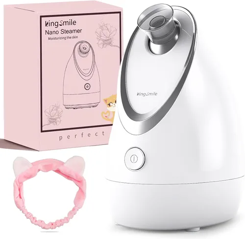 Miniatura 10 de Kingsmile Vaporizador facial, vaporizador facial 3 en 1 para cara, nanovaporizador compacto con aromaterapia, humidificador facial, boquilla