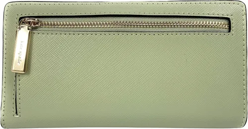Miniatura 2 de Kate Spade New York Staci Saffiano - Cartera delgada grande de cuero Verdesalvia Cartera plegable