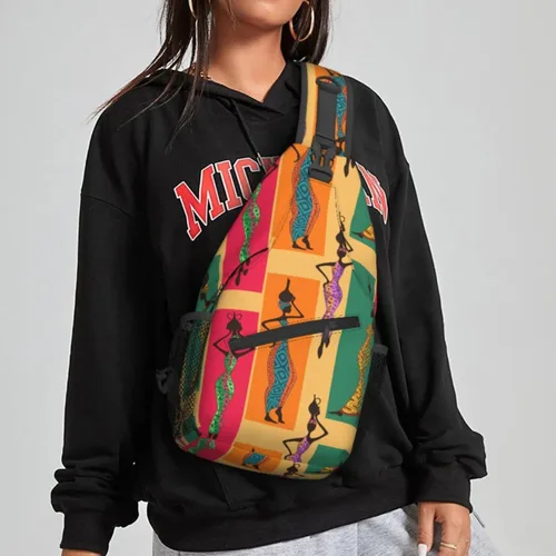 Miniatura 5 de NiuKom Mochila cruzada para el pecho, bolsa cruzada para el hombro, gimnasio, ciclismo, viajes, senderismo, para mujeres y hombres, Mujeres