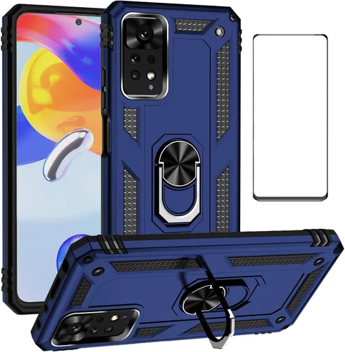 Miniatura 95 de Funda para Xiaomi redmi Note 12 Pro Plus 5G con protector de pantalla, soporte delgado protección militar a prueba de golpes Armor Defender Funda