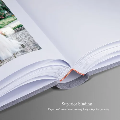 Miniatura 4 de Álbum de fotos con espacio de escritura, álbum de fotos de alta calidad, 120 páginas para 3 x 5, 4 x 6, 5 x 7, 6 x 8, 8 x 10, cubierta de lino