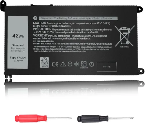 YRDD6 - Batería para portátil de 42 Wh, 11.4 V, compatible con Dell Inspiron5491 5482 5481 5591 5485 7586 3583 3310 2 en 1 5593 3793 3493 5584 3593