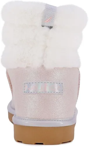 Miniatura 3 de Nautica Kids Girls Boot With Sherpa Fur For Snow And Winter-Warm Ankle Slipper Bootie Big Kid - Little Kid - Toddler