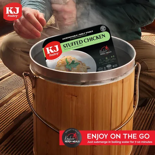 Miniatura 7 de KJ Poultry Kosher Ready Meals - Arroz de pechuga de pollo relleno, comidas de carne MRE listas para comer, sin gluten, halal, (3 unidades) preparado