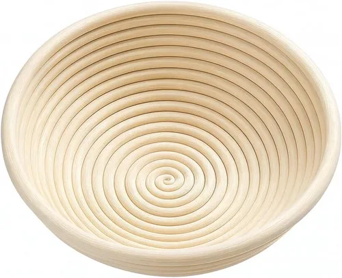 Miniatura 2 de Saint Germain Bakery Cesta Banneton Redonda Premium para Pan con Forro - Cesta de Fermentación Brotform Perfecta para Hacer Pan Hermoso (10 pulgadas)