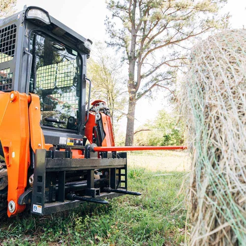 Miniatura 3 de Titan Attachments Marco de heno serie Economy, 49 pulgadas Conus 2 lanzas estabilizadoras y lanzas estabilizadoras, conexión de enganche rápido