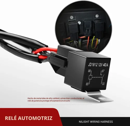 Miniatura 9 de Nilight - ZH002 Barra de luz LED todoterreno de 20 pulgadas, 126 W, combo de haz puntual y disperso, 2 piezas de 18 W, cápsulas LED de 4 pulgadas
