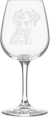 Miniatura 271 de Copa de vino de 12.75 onzas con diseño de perro grabado