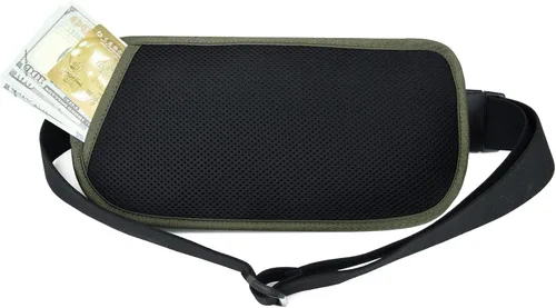 Miniatura 121 de DAITET Cinturón de dinero, soporte para pasaporte, cartera de viaje oculta segura con bloqueo RFID, riñonera encubierta (negro), Negro, Rfid