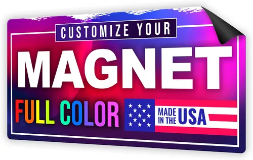 Miniatura 3 de Letreros magnéticos personalizados de 12 x 24 pulgadas a todo color para negocios y publicidad, imanes de vinilo personalizados de 30 mil