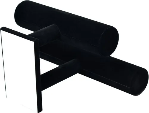 Miniatura 4 de Wudygirl Soporte de terciopelo para pulsera, 2 soportes para joyas, organizador para pulseras, relojes, collares, regalo para niñas y mujeres