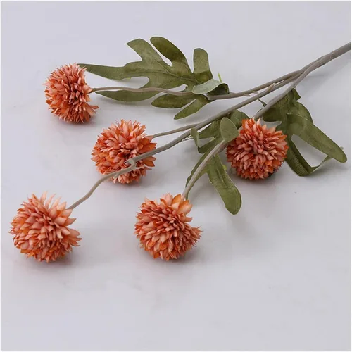 Miniatura 10 de Fake Flowers Dandelion Flower Ball Branch Silk Artificial Flowers Home Wedding Decor Flore Arrangement Accessaries Fake Flores Artificial Flowers