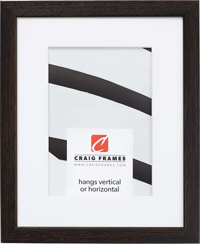 Craig Frames Farmhouse Essentials - Portarretratos de altura de 5 x 7 pulgadas para mostrar una foto de 4 x 6 pulgadas, color negro