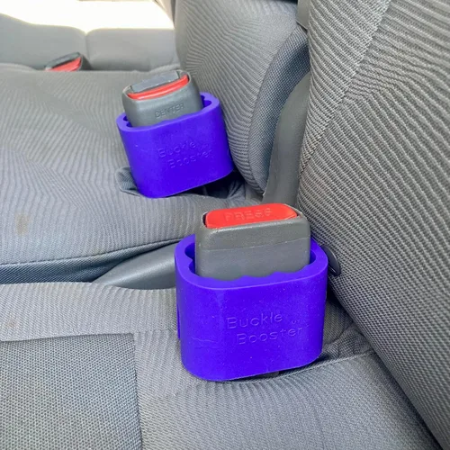 Miniatura 4 de Hebilla de cinturón de seguridad sin BPA (paquete de 2) – Eleva tus cinturones de seguridad para un fácil acceso – Hace que los receptáculos