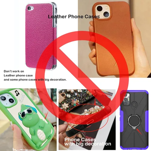 Miniatura 4 de Paquete de 2 fundas de silicona con succión para teléfono de doble cara, accesorio de teléfono manos libres de silicona para iPhone y Android