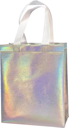 Miniatura 5 de 12 bolsas de regalo reutilizables no tejidas con asas para recuerdo de fiesta 8 pulgadas de ancho x 4 pulgadas de largo x 10 pulgadas de alto