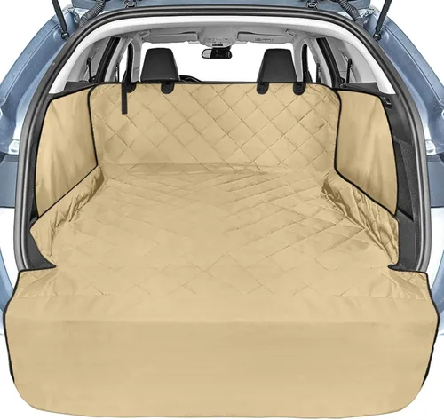 Miniatura 13 de Veckle Forro de carga para perros SUV, resistente al agua, con solapas laterales, protector de área de carga compacto a mediano con solapa