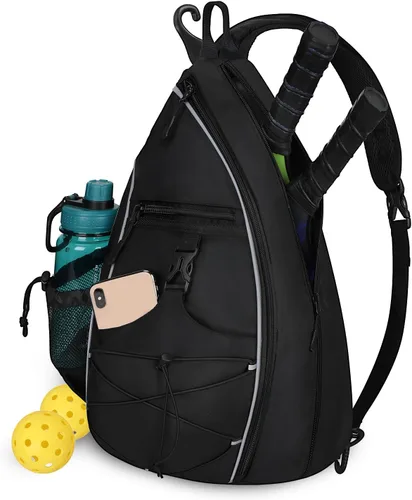 Bolsa de Pickleball Goloni para Mujeres, Mochila de Pickleball para Hombres, Bolsa de Hombro Ligera con Gancho para Cerca, Gran Capacidad, Bolsillo