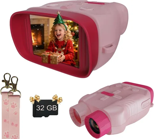 Night Vision Goggles for Kids Boys and Girls, Christmas Birthday Gifts, Night Vision Binoculars Rosa