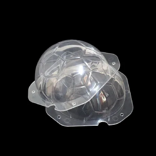 Miniatura 3 de Molde plástico de la jalea del chocolate del hielo del molde plástico del caramelo de la PC del policarbonato de la forma del fútbol 3D