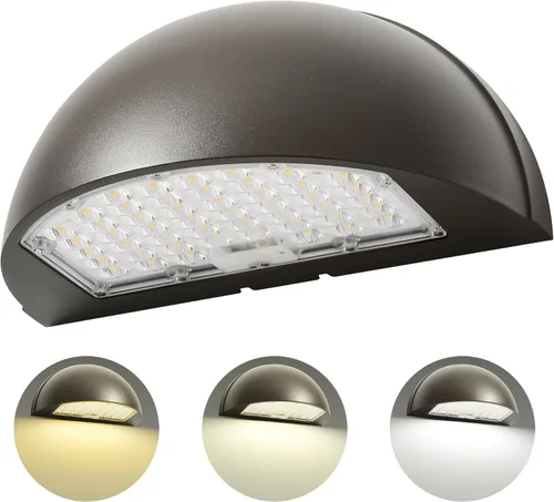 Miniatura 10 de Paquete de pared de corte completo LED de 100 W con fotocélula del atardecer al amanecer, 14000 lm 5000 K – Reemplazar 400 W MH/HPS, luz de pared