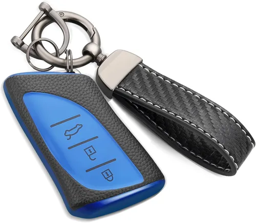 Miniatura 10 de Funda para llavero Buick con llavero de cuerda trenzada de metal, funda suave mejorada para Avenir Envision Encore Chevy Suburban Tahoe GMC Yukon