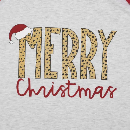 Miniatura 5 de Camisa de Feliz Navidad para mujer, blusa con sombrero de Papá Noel, camiseta casual de manga larga raglán para vacaciones
