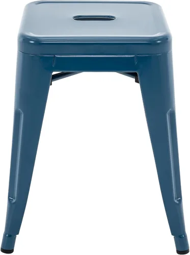 Miniatura 9 de Brage Living Juego de 4 taburetes industriales de metal de 18 pulgadas, taburetes apilables para aula, sillas de comedor de metal sin respaldo