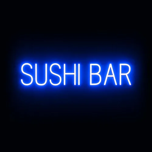 Miniatura 24 de SpellBrite Señal de PHO para restaurantes Señalización LED azul para restaurantes con LED de neón para empresas 13.2 x 6.3 pulgadas