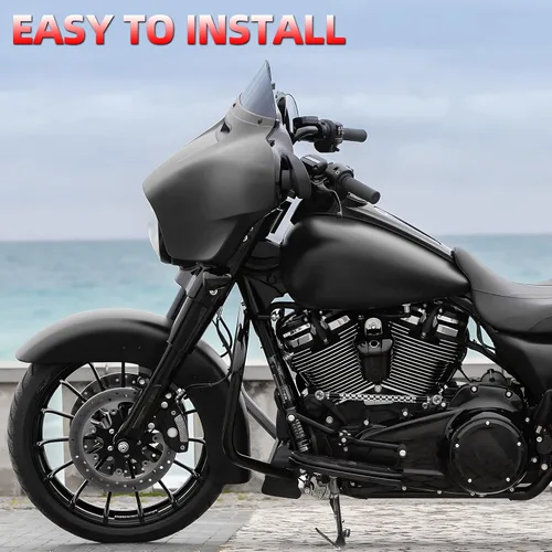 Miniatura 6 de Amazicha Engranaje de palanca de cambios para motocicleta, color negro, compatible con Harley Davidson Softail Dyna Touring Street Glide Electra