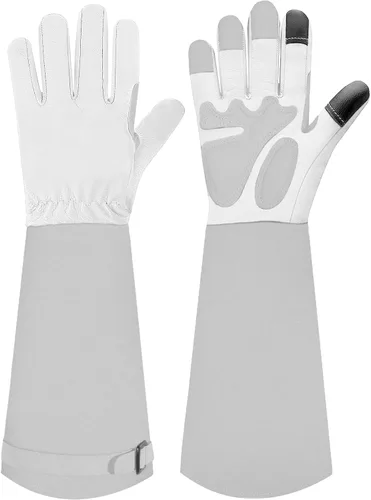 Guantes largos de jardinería para mujeres/hombres, guantes de poda de rosas a prueba de espinas, guantelete resistente, el mejor regalo de jardín