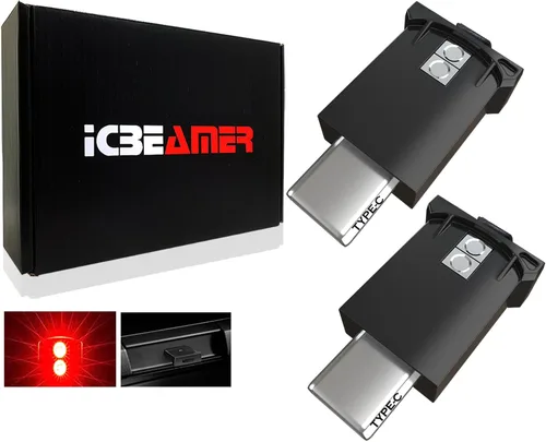 Miniatura 51 de ICBEAMER Smart USB 1-Paquete (Azul) Luz de Noche LED Automática Plug-in Miniatura para Coche, Van, Pickup, Camión, Interior, Maletero, Iluminación