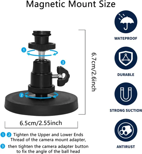 Miniatura 4 de Soporte magnético para cámara compatible con Blink Outdoor 4, 2k+, Blink Mini 2k+ (modelo más nuevo), Blink Mini, Blink Indoor(todos), Eufy E220
