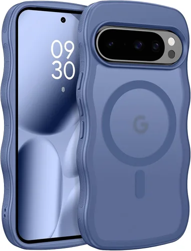 Miniatura 14 de BENTOBEN Magnetic for Google Pixel 10 Case Cute, Curly Wavy Pixel10 Case [Compatible with MagSafe], Anti-Slip Shockproof Matte Slim Women Girls Boys